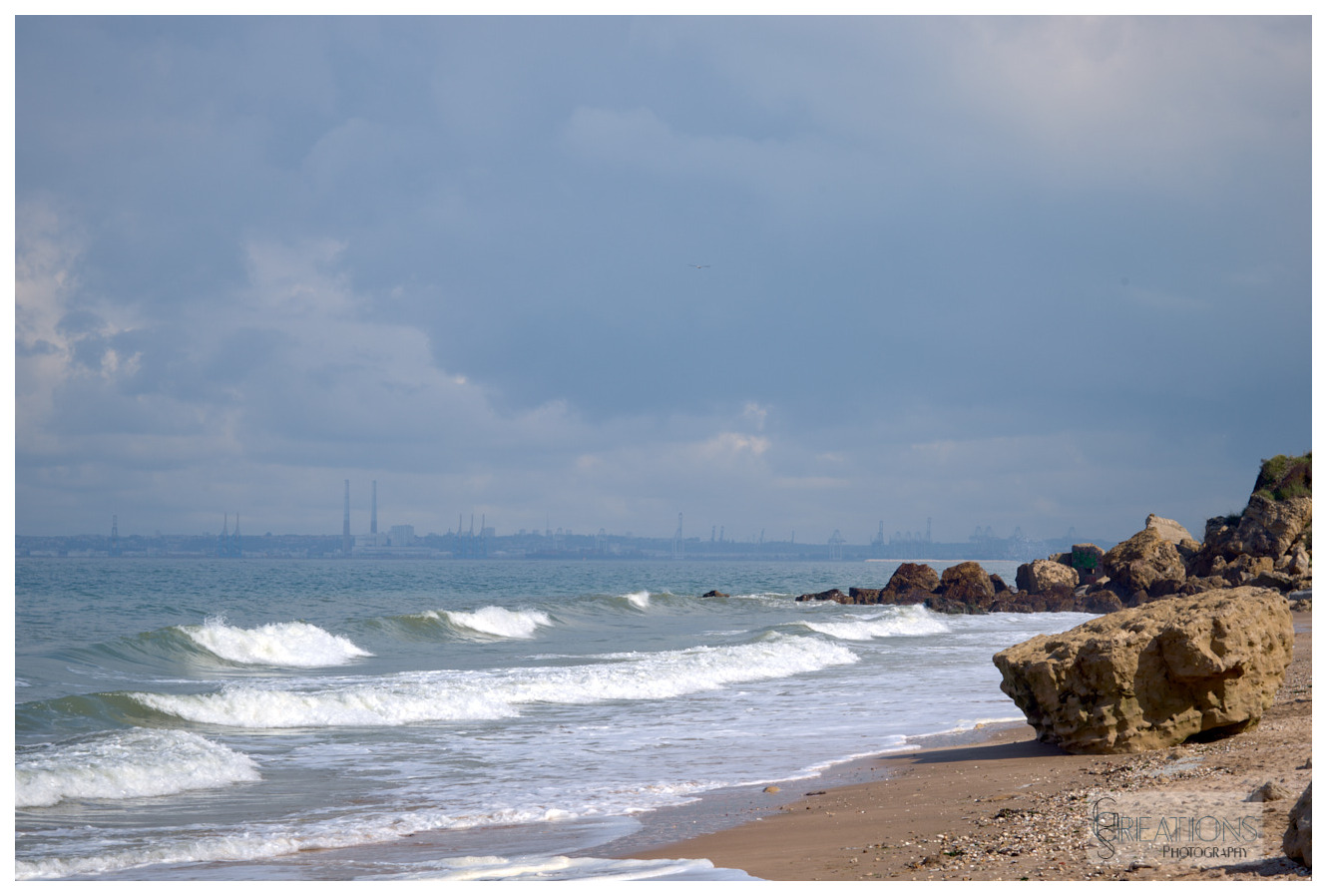 Le Havre in the distance