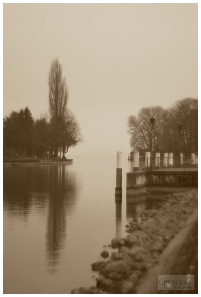Soft focus lake thun